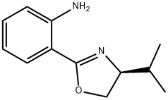2-[(4S)-4-propan-2-yl-4,5-dihydro-1,3-oxazol-2-yl]aniline Struktur