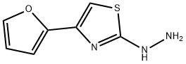 4-(2-Furyl)-2-hydrazinothiazole, 21036-64-6, 结构式