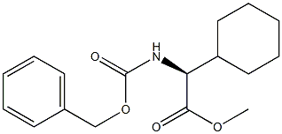 (S)-methyl 2-(((benzyloxy)carbonyl)amino)-2-cyclohexylacetate Structure