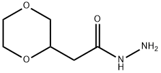 2-(1,4-dioxan-2-yl)acetohydrazide 化学構造式