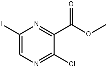 3-氯-6-碘吡嗪-2-羧酸甲酯, 2119746-38-0, 结构式