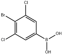 4-Bromo-3,5-dichlorophenyl boronic acid Struktur