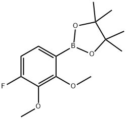 2,3-Dimethoxy-4-fluorophenylboronic acid pinacol ester Struktur