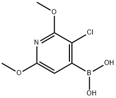 3-Chloro-2,6-dimethoxypyridin-4-ylboronic acid Struktur