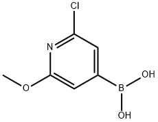 2-Chloro-6-methoxypyridine-4-boronic acid Struktur