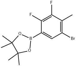 5-Bromo-2,3-difluoro-4-methylphenylboronic acid pinacol ester Struktur