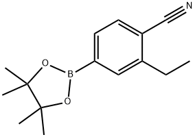4-Cyano-3-ethylphenylboronic acid pinacol ester Struktur