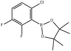 2,3-Difluoro-6-chlorophenylboronic acid pinacol ester Struktur
