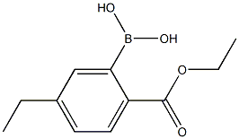 2-Ethoxycarbonyl-5-ethylphenylboronic acid Struktur