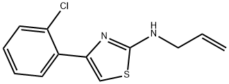 N-Allyl-4-(2-Chlorophenyl)Thiazol-2-Amine 化学構造式