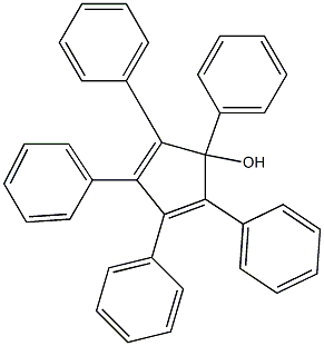 2,4-Cyclopentadien-1-ol, 1,2,3,4,5-pentaphenyl- Structure