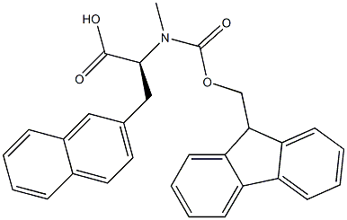 N-Fmoc-N-methyl-3-(2-naphthyl)-L-alanine Structure