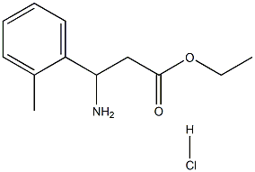 ETHYL 3-AMINO-3-(2-METHYLPHENYL)PROPANOATE, 21464-57-3, 结构式