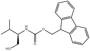 (R)-(9H-Fluoren-9-yl)methyl (1-hydroxy-3-methylbutan-2-yl)carbamate, 215178-46-4, 结构式