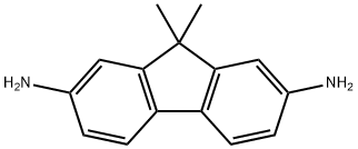 9,9-dimethyl-9H-fluorene-2,7-diamine, 216454-90-9, 结构式
