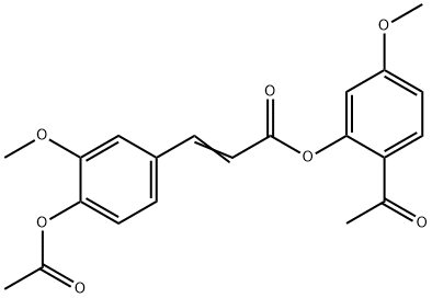 乙酰阿魏酸丹皮酚酯,2170088-97-6,结构式
