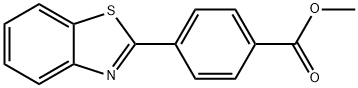 Benzoic acid, 4-(2-benzothiazolyl)-, methyl ester Structure
