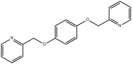 1,4-ビス(2-ピリジルメトキシ)ベンゼン 化学構造式