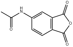 4-(Acetylamino)phthalic anhydride Structure