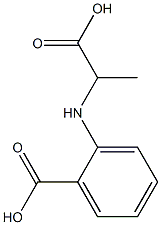Benzoic acid,2-[(1-carboxyethyl)amino]- Structure