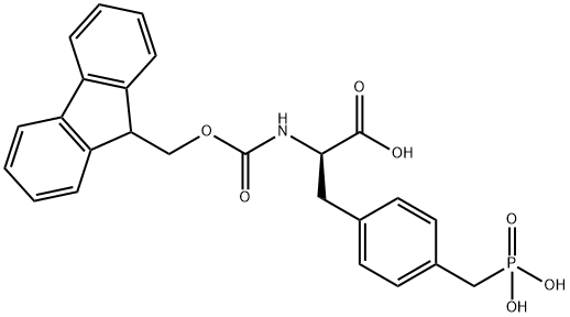 N-Fmoc-D-4-phosphonomethyl-Phenylalanine Structure