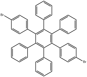 1,4-Bis(4-bromophenyl)-2,3,5,6-tetraphenylbenzene Structure
