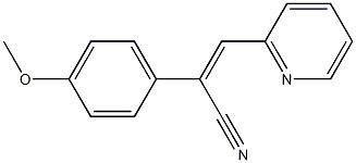 Benzeneacetonitrile,4-methoxy-a-(2-pyridinylmethylene)- Structure