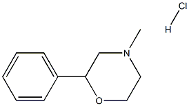 4-methyl-2-phenylmorpholine hydrochloride 结构式