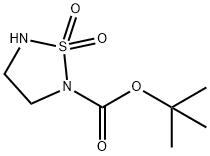 tert-butyl 1,1-dioxo-1,2,5-thiadiazolidine-2-carboxylate Struktur