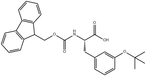 N-FMOC-DL-3-叔丁氧苯丙氨酸,265321-17-3,结构式
