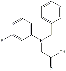 N-苄基-DL-3-氟苯甘氨酸, 271583-22-3, 结构式