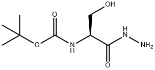 L-Serine,N-[(1,1-dimethylethoxy)carbonyl]-, hydrazide 结构式