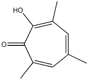 2-hydroxy-3,5,7-trimethylcyclohepta-2,4,6-trien-1-one 结构式