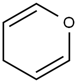 4H-ピラン 化学構造式