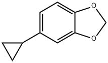 4-cyclopropyl-1,2-(methylenedioxy)benzene Struktur