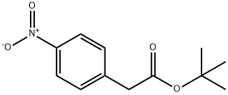 Benzeneacetic acid,4-nitro-, 1,1-dimethylethyl ester 化学構造式