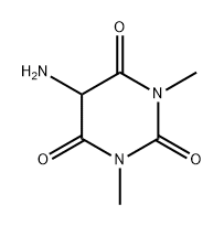 2,4,6(1H,3H,5H)-Pyrimidinetrione,5-amino-1,3-dimethyl- Struktur