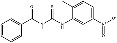 N-((2-methyl-5-nitrophenyl)carbamothioyl)benzamide Structure