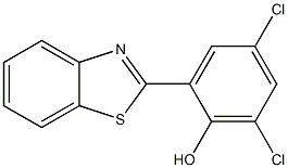 2-(benzo[d]thiazol-2-yl)-4,6-dichlorophenol Struktur