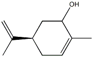 2-Cyclohexen-1-ol, 2-methyl-5-(1-methylethenyl)-, (5R)- Struktur