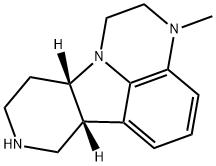 (6bR,10aS)-3-Methyl-2,3,6b,7,8,9,10,10a-octahydro-1H-pyrido[3',4':4,5]pyrrolo[1,2,3-de]quinoxaline Structure