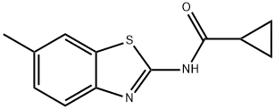 N-(6-methylbenzo[d]thiazol-2-yl)cyclopropanecarboxamide Structure