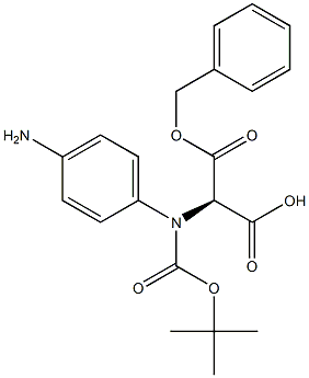 N-BOC-R-4-氨基(CBZ)苯甘氨酸 结构式