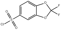 2,2-difluoro-1,3-benzodioxole-5-sulfonyl chloride Struktur