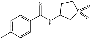 N-(1,1-dioxidotetrahydrothiophen-3-yl)-4-methylbenzamide Struktur