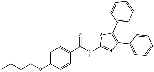 4-butoxy-N-(4,5-diphenylthiazol-2-yl)benzamide Structure