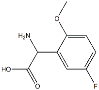 2-Amino-2-(5-fluoro-2-methoxyphenyl)acetic acid Struktur