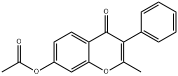 4H-1-Benzopyran-4-one,7-(acetyloxy)-2-methyl-3-phenyl- Structure