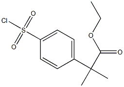 ethyl 2-(4-(chlorosulfonyl)phenyl)-2-methylpropanoate