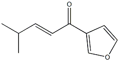 2-Penten-1-one, 1-(3-furanyl)-4-methyl- Structure